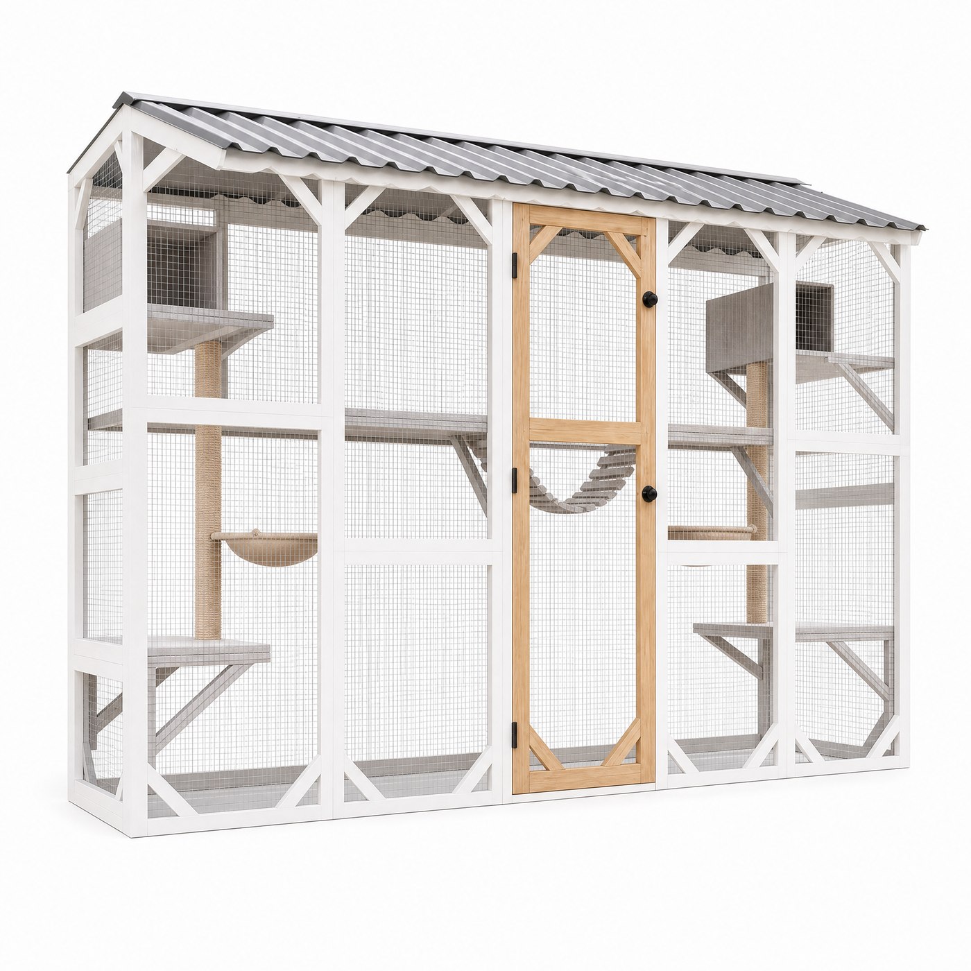 FERNSTEAD Catio CW01 walk-in outdoor cat enclosure on a pure white background