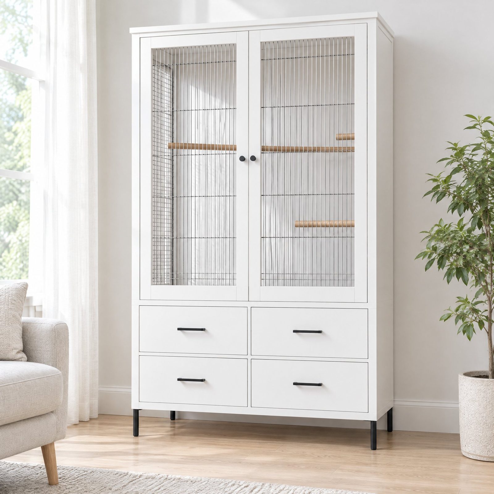 Front face of the Fernstead AV06 showing even drawer reveals