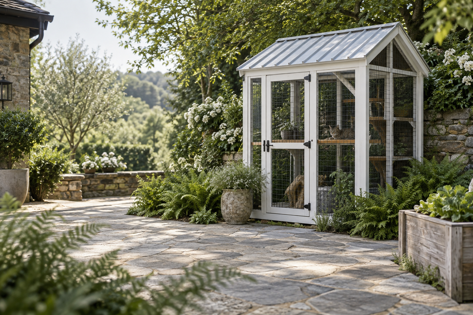 Catio garden lifestyle concept